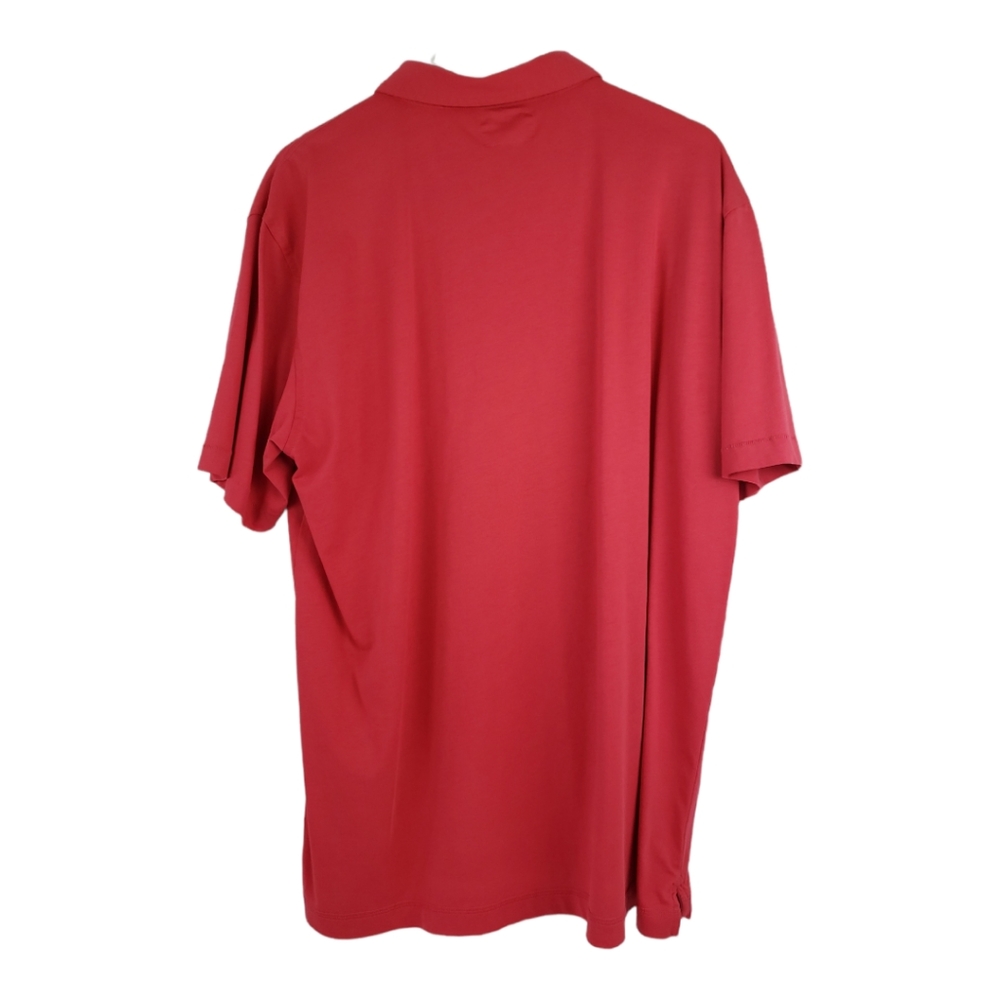 Linksoul Luxury Cotton Polo Size XL in Coral *Flaws* Very Soft - Picture 2 of 10